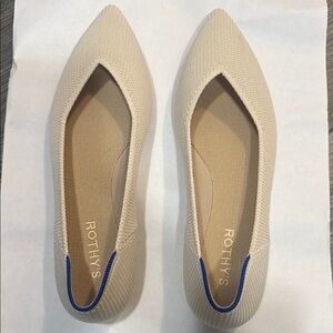 Rothy's White Sand The Point II flats